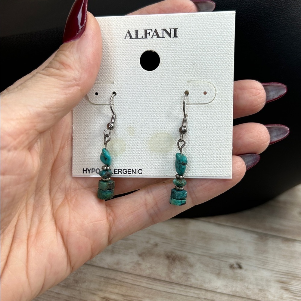 Alfani Blue Dangle Earrings